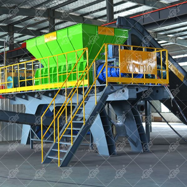 Heavy Scrap Metal Crusher Metal Double Shaft Shredder Machine Garden Waste Plastic Shredder
