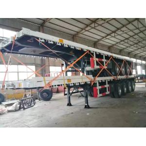 60t-70t Load Capacity 4 Axle Container Flatbed Semi Trailer For Shipping