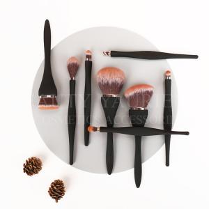 Streamlined Private Label Makeup Brushes 15.2CM With Aluminum Long Handle