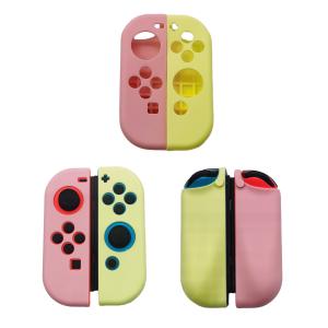 1 pair Multi Colors Silicone Case for Nintendo Switch OLED Joy-Con Left and