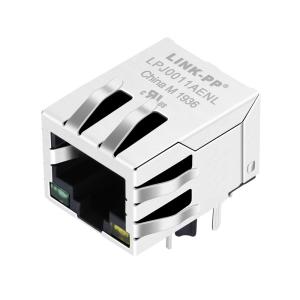 KLS12-TL002 , LPJ0011AENL 1x1 Magnetic Rj45 KLS12-TL002R-1X1-GY-1-03