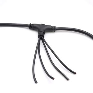 Plastic T Type Waterproof Connector IP67 Three Way LED Lights Use