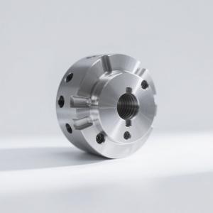 Custom CNC Turned Steel Components Silver Finish For Industrial