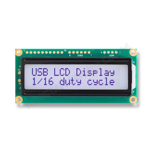 Quality 16*2 character USB interface FSTN STN LCD Module Winstar replace industrial use for sale