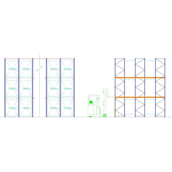 Size Customized Heavy Duty Pallet Racking , Warehouse Racking System