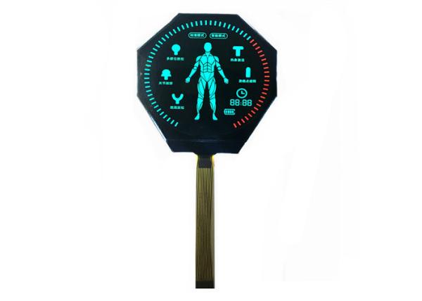 VA Lcd Display Module Customized Segment Lcd Display, Round Lcd Negative Display