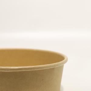 500ml/1000ml Paper Packaging Box With Plastic Lid With CMYK Pantone Color