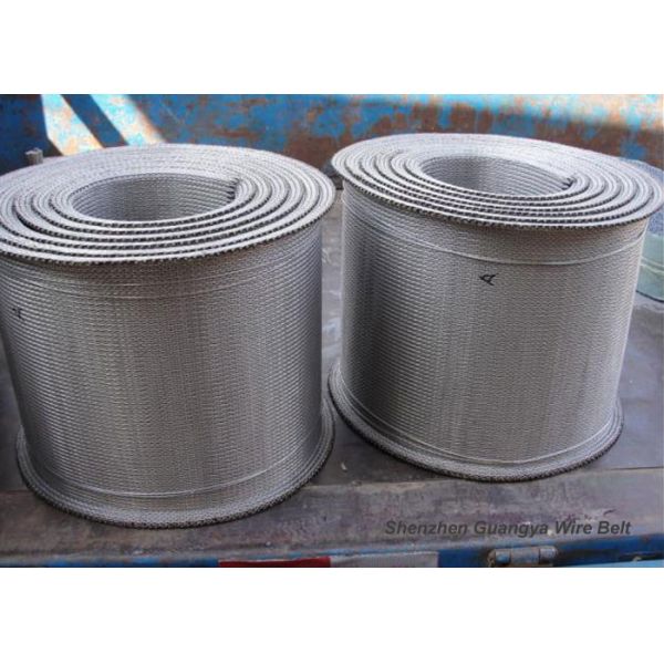 Stainless Steel Furnace Conveyor Belt Compound Weave For Tunnel Custom Design