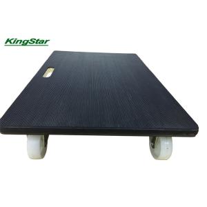 4 Wheel Heavy Duty Moving Dolly With Anti Slip Ribbed Rubber Surface End PVC