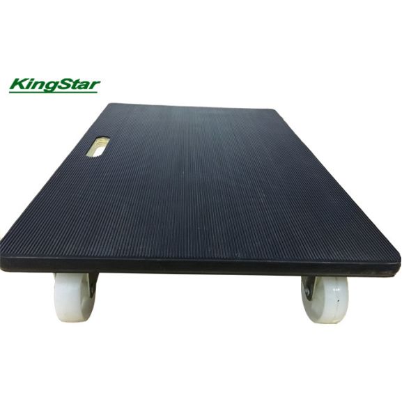 4 Wheel Heavy Duty Moving Dolly With Anti Slip Ribbed Rubber Surface End PVC