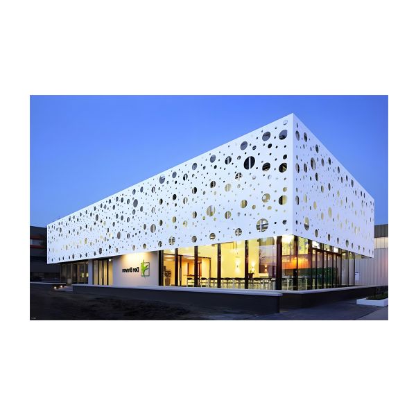 Hemmed Edge Perforated Metal Panel Ceiling Featuring Durable Polyester Powder and Heat Transfer Coating for Commercial Interiors