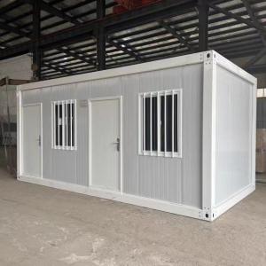 20 40 ft Wood Grain Sandwich Panel Prefabricated Detachable Container House with