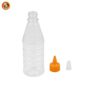 Food Grade PET 17oz Clear Ketchup Mustard Squeeze Bottles