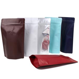 Premium Stand Up Coffee Bags with Degassing Valve and Ziplock