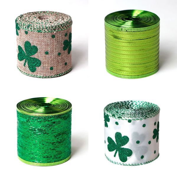 Customized Polyester Wired Edge Ribbon Roll for Christmas Crafts Polyester Material