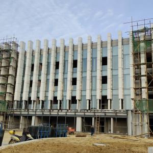 Q235 EPS Aluminium Glass Curtain Wall Frame Profile Light Curtain Wall 50mm