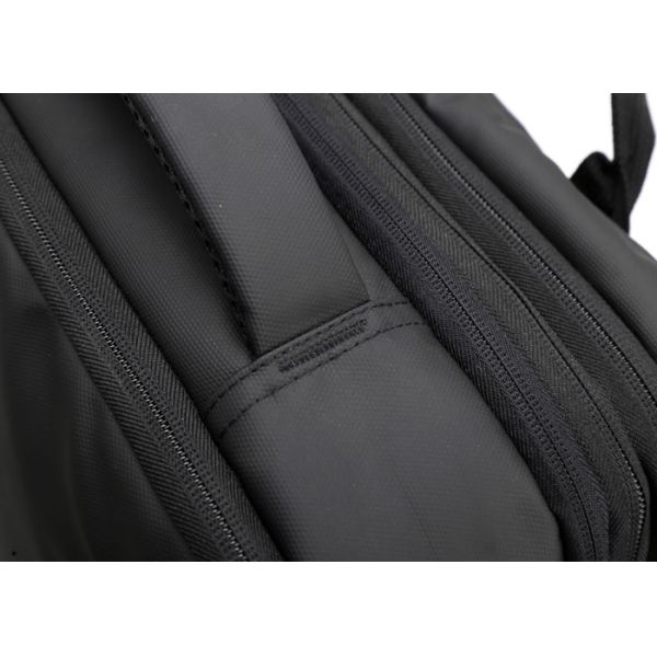 Smart USB Laptop Backpack Custom Logo 20L-39L Black / Grey For Men