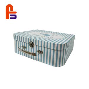 Customized Mini Hot Stamping Surface Finishing Cardboard Suitcase Box