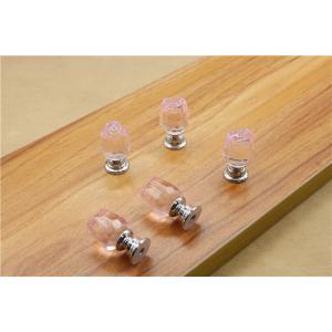 Flower Style Crystal Door Knobs Drawer Pulls Furniture Handles