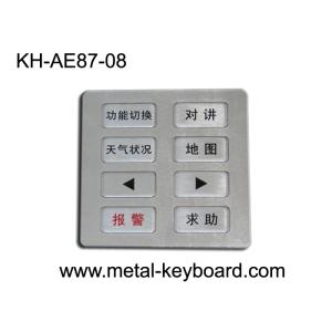 Large Matrix Industrial Metal Keypad For Fire Control And Forest Protection