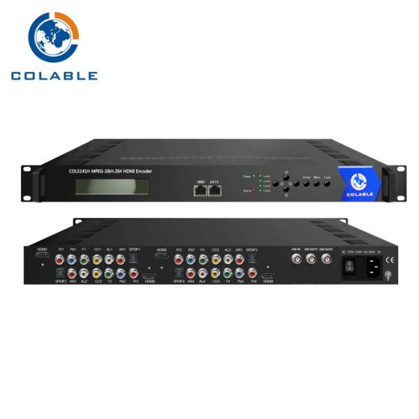 Quality 4 CH DVB Mpeg2 Video Encoder , Audio & Vdieo H 264 HDMI AC3 Encoder COL5141H for sale