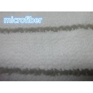 China Gray White Weaving Coral Fleece Microfiber Fabric 580gsm Mop Pad Fabric on sale