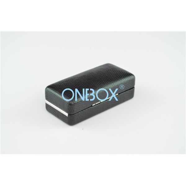Small Metal Packaging Presentation Boxes For Cufflink With Decorative Boarders