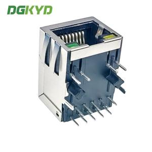 DGKYD111Q070DB2A1D Ethernet RJ45 Socket 1000BASE-TX Integrated Transformer G/Y