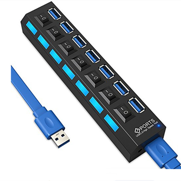 7 Ports External Hard Drives Quick Charge USB 3.0 HUB