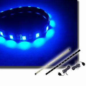 50cm 15 SMD 5050 blue flexible led strip light with waterproof glue, 3M dual