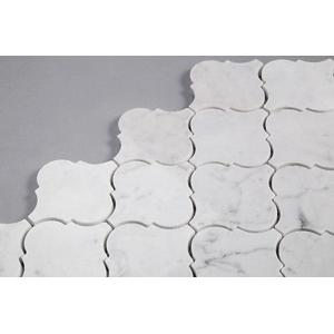 Decorative Geometric Lantern Stone Mosaic Tile Arabesque Baroque Shaped