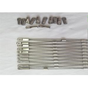 Balustrade Balcony Infill 1mm Hand Woven Wire Rope Mesh