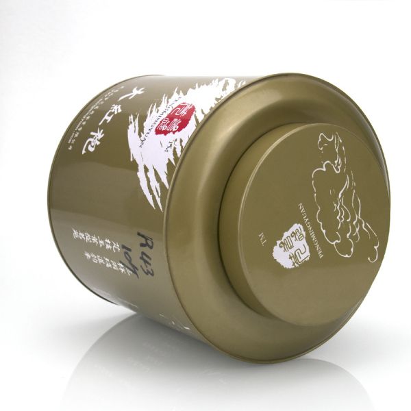 Wholesale Custom Metal Tea Canister Food Packaging Box Round Can Tea Tin Packaging Box