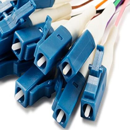 MTP To LC MPO Patch Cable , Dia 0.9mm PVC MPO Fiber Optic Cable 12 Core