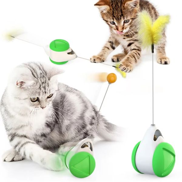 Plastic Pet Training Products Interactive Cat Chasing Toys Sustainable