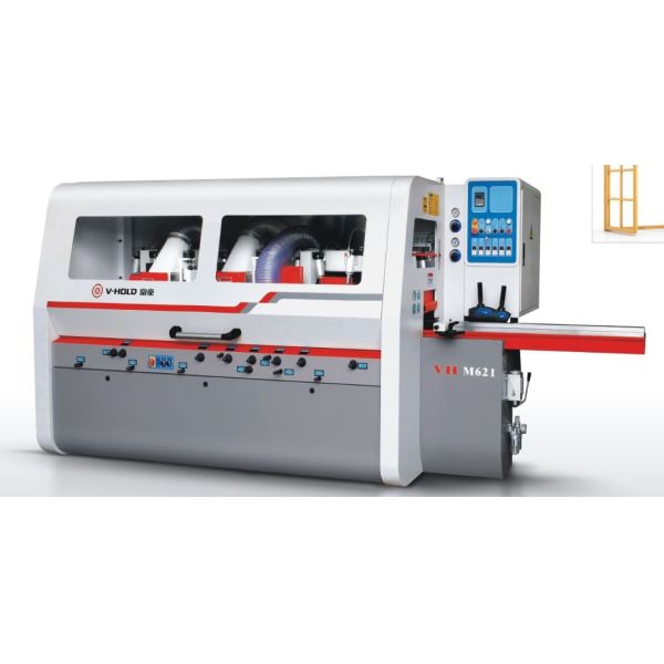 High Feed Speed Six Head Moulder Working Width 210 Mm For Panel Stable Performance