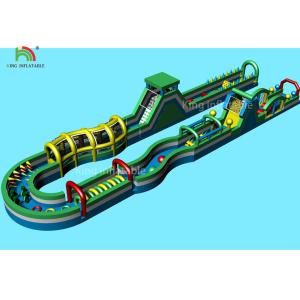 80 * 3 M PVC Tarpaulin Inflatable Sports Games Giant Obstacle Course