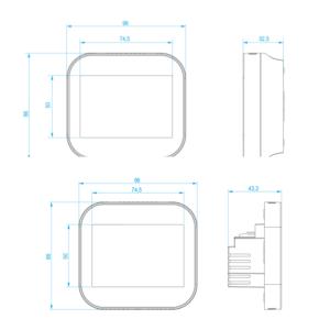 CE/FCC Certified Tuya Smart WiFi Thermostat Wireless Programmable Controller for