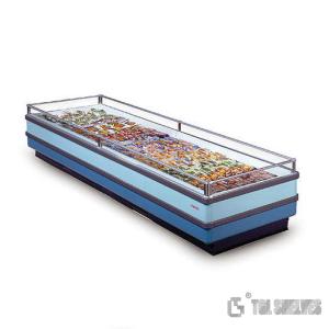 12 Volt Dc Display Freezer For Supermarket , LED lights Open Air Merchandiser