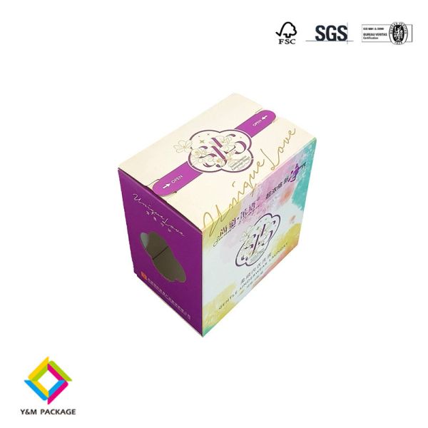 Quality Custom Luxury Soap Packaging Box Cardboard FSC Recycle With Window for sale