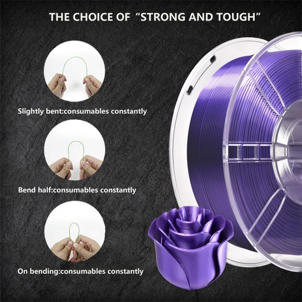 Customization 3D Printer Filament PLA + Silk Violet 3d Printing Consumables