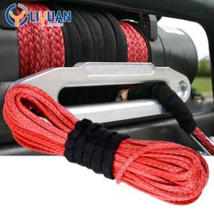 UTV/ATV Winch Rope 6mm Uhmwpe with Protective Sleeve and Electric Power Source