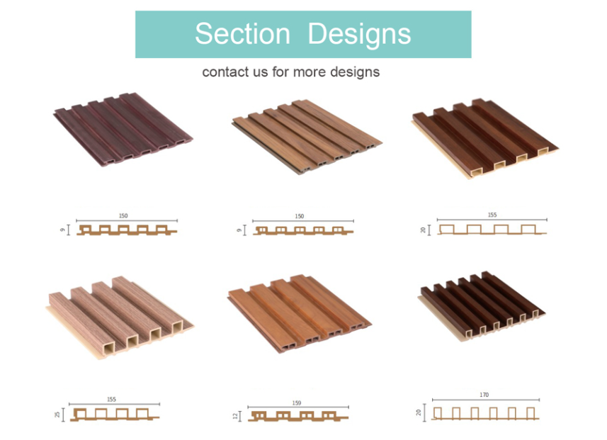 Easy to Install DIY Indoor WPC Wall Panel Interlocking Wall Decoration Cladding