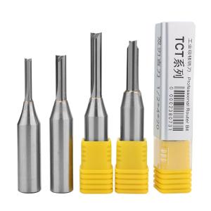 Customized Cheap Price 1/2 12mm Shank TCT Two-Edged Straight Bit Router for CNC