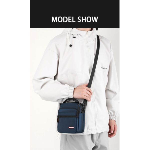 Multi Layer Men Designer Messenger Bags Crossbody Side Bag With Zipper Pocket