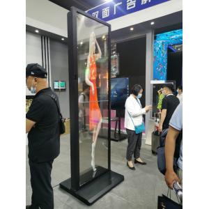 Transparent OLED Touch Screen Advertising Display Video Wall Freestanding 55inch