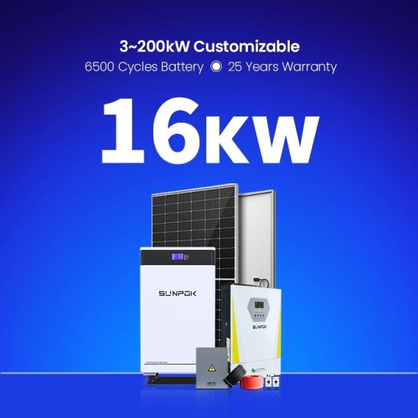 Quality Hybrid Portable Solar Power Systems 16Kw 18Kw 20Kw Lithium Battery Energy Storage Solar System for sale