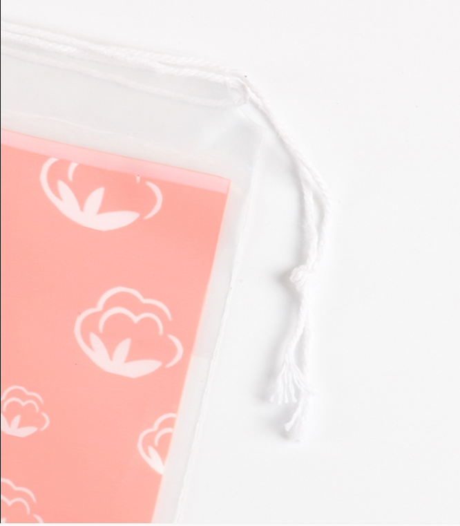 Waterproof Thickness 0.04mm CPE Plastic Drawstring Bag