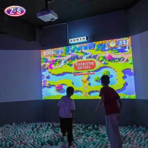 Vibrant Interactive Wall Projection With Double Interactive Effects Leisure