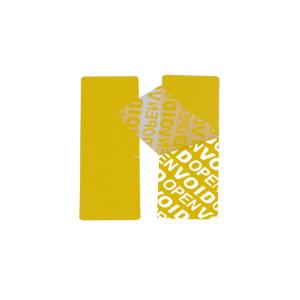 Anti - Tamper Custom Security Stickers Labels / Adhesive Warranty Seal Sticker